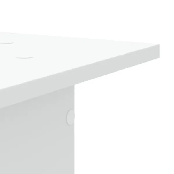 Växtställ 2-pack i konstruerat trä | Stabil och hållbar | Färg: Vit | Storlek: 30x30x60 cm