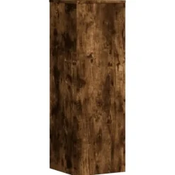 Clearance Växtställ rökfärgad ek 33x33x100 cm konstruerat trä Växtställ
