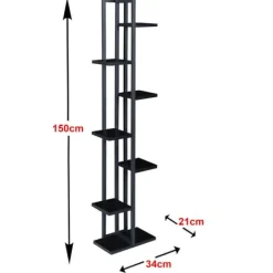Best Växtställ Somero piedestal 150x34x21 cm svart Krukor & Växtbehållare