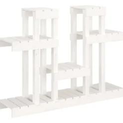 Hot Växtställ vit 104,5x25x77,5 cm massiv furu Växtställ