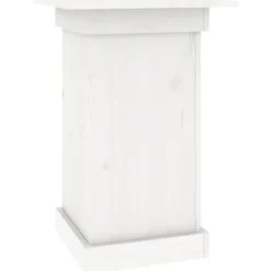 vidaXL Växtställ vit 40x40x60 cm massiv furu