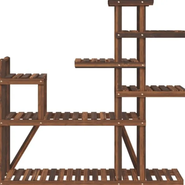 Outlet Växtställ 110x25x111 cm massivt granträ Växtställ