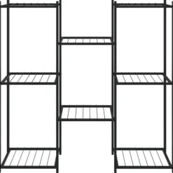 Hot Växtställ 83x25x80 cm svart järn Växtställ