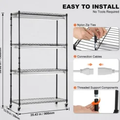 Växtställning med växtlampor 180W, justerbar höjd, energieffektiv belysning, 59,1 cm hög, perfekt för inomhusodling och snabb tillväxt