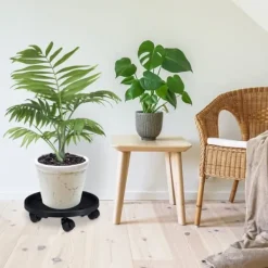 Best Växtunderlägg set, 10x35,5 cm, Svart Stöd Med Hjul, Säten & Knäskydd För Trädgårdsskötsel