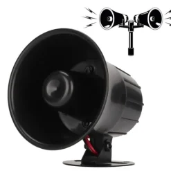15W hög decibel sirenhorn trådanslutet trädgård inbrottslarm horn larmsystem Siren DC6‑12V
