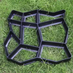 Walk Maker Återanvändbar Betongväg Plastbeläggningsform Stengjutning Beläggningssten för Gräsmatta Trädgård