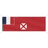 Wallis och Futuna flaggbanner 8 öljetter 90x270 cm