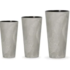 Wellhome Ställ In Blomkrukor Tubus Slim Pk2953 3 Enheter Krukor & Växtbehållare