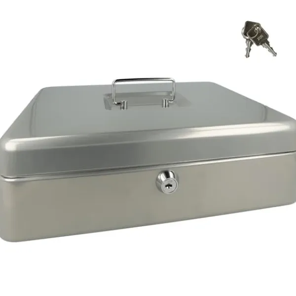 Westcott AC-E51002-ZI Kassalåda 301x242x91mm Silvergrå, plastinsats med 5 fack