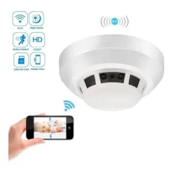 Online Wifi HD IP övervakningskamera Dummy rökdetektor Falska Övervakningskameror