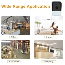 WiFi 1080P Rörelsedetektering Dörrklocka Kamera för hemsäkerhet