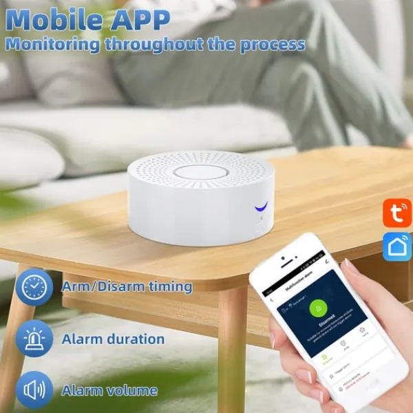 WiFi Smart Hem Säkerhetslarmsystem med Sensorer