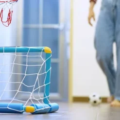 WOOPIE Vattenbasket Set 2in1 Fotbollsmål + Bollar + Pump