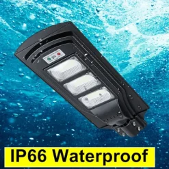 60W/120W/180W (60/120/180LED) 6500K Solpanel Gatubelysning IP66 Vattentät +4 lägen + Fjärrkontroll, Utomhus Trädgård Gatuvägglampa Säkerhetsbelysning | CDON Säkerhetslampor