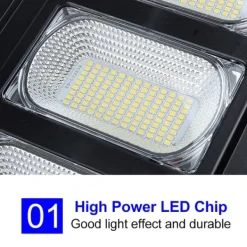 60W/120W/180W (60/120/180LED) 6500K Solpanel Gatubelysning IP66 Vattentät +4 lägen + Fjärrkontroll, Utomhus Trädgård Gatuvägglampa Säkerhetsbelysning | CDON Säkerhetslampor