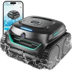 Hot WYBOT C2 Vision Robotic Pool Cleaner - Smart Vision Navigation - 180min Runtime - 8 Cleaning Modes - For Pools up to 180㎡ Pool- & Spatillbehör