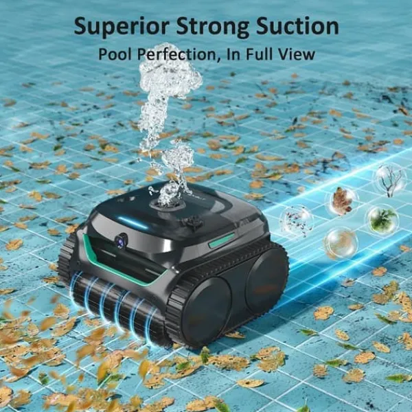 Hot WYBOT C2 Vision Robotic Pool Cleaner - Smart Vision Navigation - 180min Runtime - 8 Cleaning Modes - For Pools up to 180㎡ Pool- & Spatillbehör