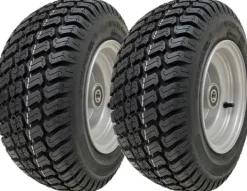 Clearance 16x6.50-8 Gräsdäck på fälgar med kullager Gräsklippare Quad ATV (uppsättning av 2) Trädgårdsmaskiner