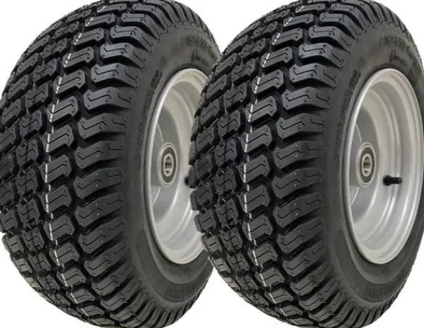 Clearance 16x6.50-8 Gräsdäck på fälgar med kullager Gräsklippare Quad ATV (uppsättning av 2) Trädgårdsmaskiner