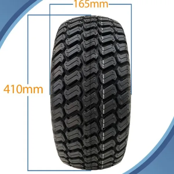 Clearance 16x6.50-8 Gräsdäck på fälgar med kullager Gräsklippare Quad ATV (uppsättning av 2) Trädgårdsmaskiner