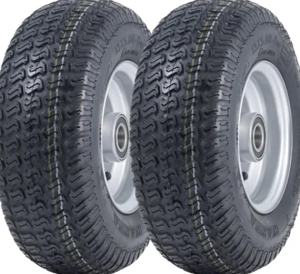 13x5.00-6 Gräsklippare Däck & fälgar Wanda P332, 20 mm 6304 Lager (uppsättning om 2)