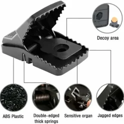 Discount 6X Heavy Duty aggressive Rat Traps self Setting The Rat Splatter Rats Catcher Skadedjursfällor