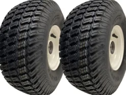 15x6.00-6 Hjul för gräsklippare Däck monterade på fälgar 20 mm lager (uppsättning om 2)