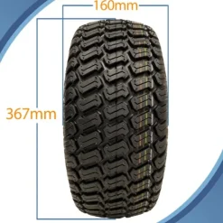 15x6.00-6 Hjul för gräsklippare Däck monterade på fälgar 20 mm lager (uppsättning om 2)