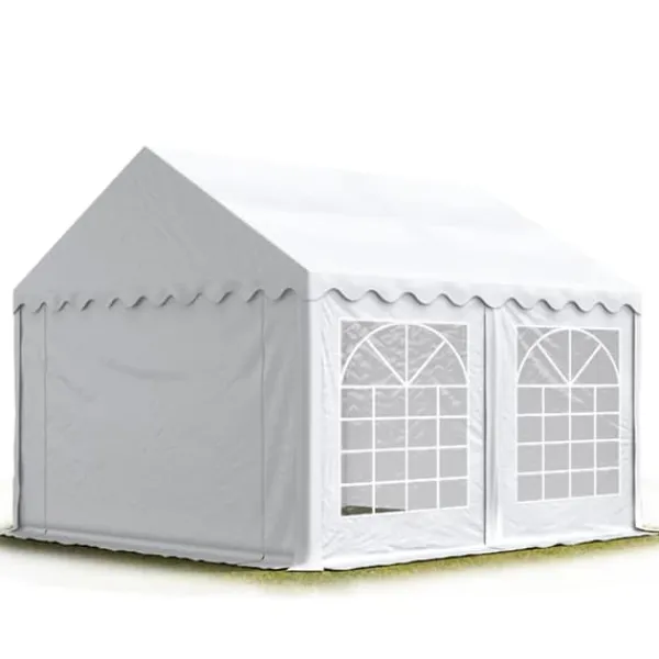 3x3 m Marquee partytält slitstark PVC 700 N vattentät presenning året använd bröllopsevenemang vit
