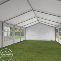 3x6 m partytält TOOLPORT marquee PE 350 N vit