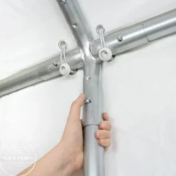 Hot 5x8 m partytält TOOLPORT marquee PE 350 N vit Tält & Lusthus