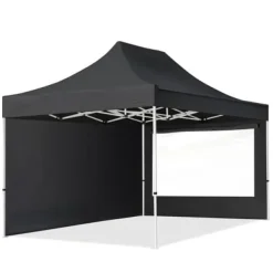 Outlet 3x4,5m snabbtält paviljong Stål svart Tält & Lusthus