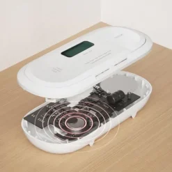 X-Sense Ansluten Kolfiberdetektor, Push-notiser i realtid via X-Sense Hemsäkerhetsapp, Batteri