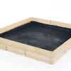 Sale 120x120x18 cm Hållbar Fyrkantig Trädgårdsbädd med Markduk för Självhushållning Planteringsbänkar