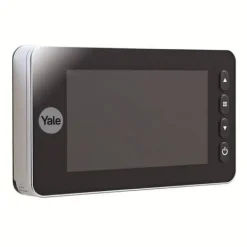 New Yale DDV5800 Digitalt titthål med integrerad dörrklocka - Svart - Diameter 14 mm - Betraktningsvinkel 110° Säkerhetsmonitorer & Videokameror