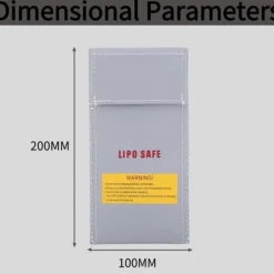 Hot Yunique - Säkerhetsväska för RC-batterier | Lipo anti-explosionsskyddsfodral | Brandbeständig laddningsväska, storlek 100x200mm Brandfilt